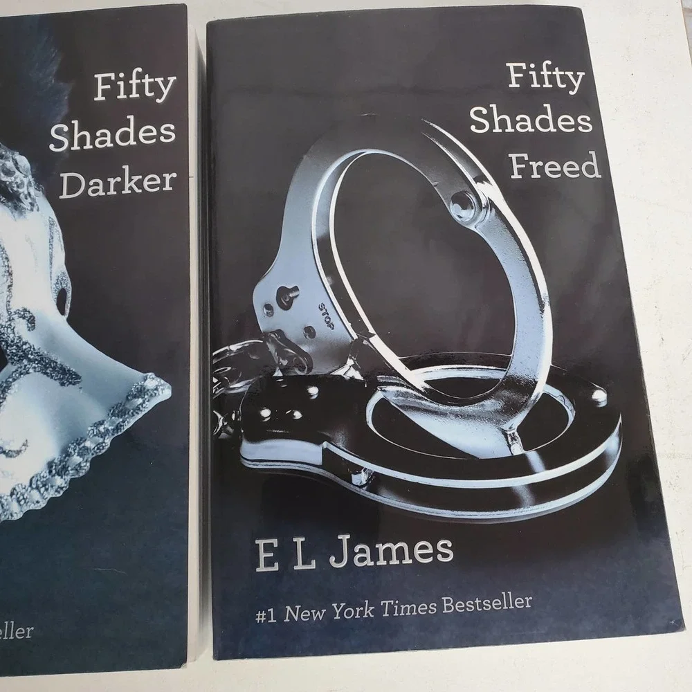 Fifty Shades of Grey by E.J. James Paperback Trilogy Romance Book Set of 3